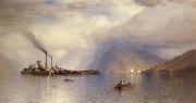 Colman Samuel Storm King on the Hudson oil painting